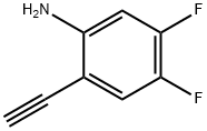 2-乙炔基-4,5-二氟苯胺 结构式