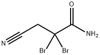 2,2-DIBROMO-3-CYANOPROPIONAMIDE
 化学構造式