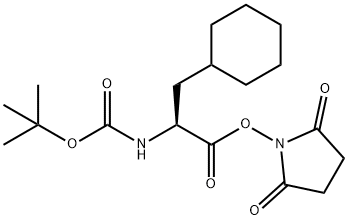 BOC-L-CYCLOHEXYLALANINE HYDROXYSUCCINIMIDE ESTER Structure