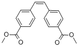 1,2-二苯乙烯-4,4乙二酸二甲酯 结构式