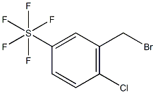 2-Chloro-5-(pentafluorosulfur)benzylbromide Struktur