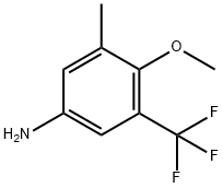 4-Methoxy-3-methyl-5-(trifluoromethyl)aniline Struktur