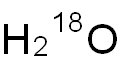 (18O)水 化学構造式