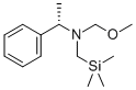 (S)-(-)-N-メトキシメチル-N-(トリメチルシリル)メチル-1-フェニルエチルアミン 化学構造式