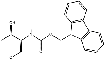 Fmocスレオニノ-ル 化学構造式