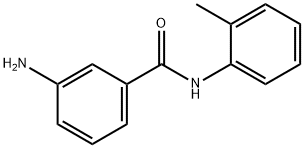 3-アミノ-N-(2-メチルフェニル)ベンズアミド 化学構造式