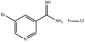 3-Pyridinecarboximidamide, 5-bromo-, hydrochloride (1:1) Struktur