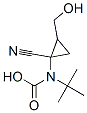 Carbamic acid, [1-cyano-2-(hydroxymethyl)cyclopropyl]-, 1,1-dimethylethyl Structure