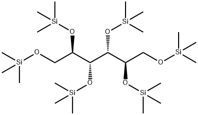 1-O,2-O,3-O,4-O,5-O,6-O-ヘキサキス(トリメチルシリル)-D-マンニトール 化学構造式