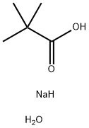 SODIUM TRIMETHYLACETATE HYDRATE Structure