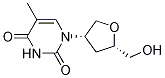 4(S)-(3,4-dihydro-2,4-dioxo-5-methyl-1(2H)-pyrimidinyl)tetrahydro-2(S)-furanmethanol Struktur