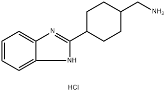 [4-(1H-benzimidazol-2-yl)cyclohexyl]methylamine dihydrochloride Struktur