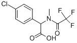 4-CHLORO-ALPHA-[METHYL(TRIFLUOROACETYL)AMINO]-BENZENEACETIC ACID 化学構造式