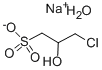 3-クロロ-2-ヒドロキシ-1-プロパンスルホン酸 ナトリウム塩 水和物 化学構造式