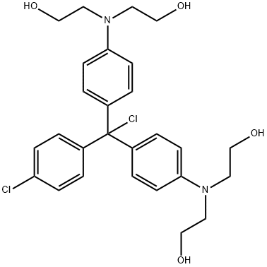 4,4'-(ALPHA,4-DICHLOROBENZYLIDENE)BIS[2,2'-(PHENYLIMINO)DIETHANOL] 化学構造式