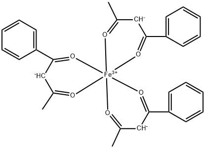苯甲酰丙酮铁(III) 结构式