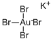 ４臭化金酸カリウム 化学構造式
