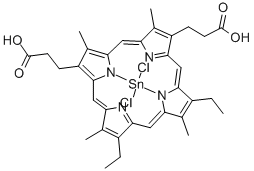 TIN PROTOPORPHYRIN IX DICHLORIDE Struktur
