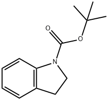 1-BOC-吲哚啉,143262-10-6,结构式