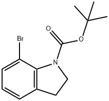 7-BROMO-2,3-DIHYDRO-INDOLE-1-CARBOXYLIC ACID TERT-BUTYL ESTER Structure