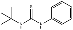 N-叔丁基-N'-苯基硫脲 结构式