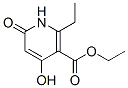 2-Ethyl-1,6-dihydro-4-hydroxy-6-(oxo)nicotinic acid ethyl ester Struktur