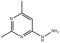 4-HYDRAZINO-2,6-DIMETHYLPYRIMIDINE 化学構造式