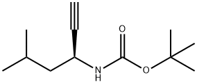 Carbamic acid, (1-ethynyl-3-methylbutyl)-, 1,1-dimethylethyl ester, (S)- (9CI) Struktur