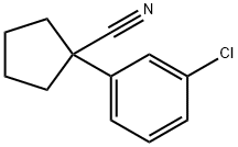 1-(3-CHLOROPHENYL)-1-CYCLOPENTANECARBONITRILE 化学構造式