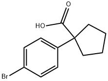 1-(4-溴苯基)环戊烷羧酸, 143328-24-9, 结构式