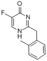 4(1H)-Pyrimidinone, 5-fluoro-2-((2-methylphenyl)methyl)- Structure