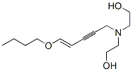 2-[[(E)-5-butoxypent-4-en-2-ynyl]-(2-hydroxyethyl)amino]ethanol Struktur
