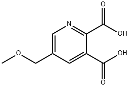 5-Methoxymethyl-2,3-pyridinedicarboxylic acid  Struktur