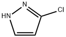 3-クロロ-1H-ピラゾール 化学構造式