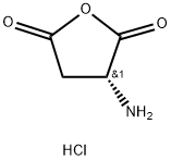 (R)-3-Aminodihydrofuran-2,5-dione hydrochloride 化学構造式