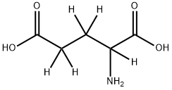 DL-グルタミン酸-2,3,3,4,4-D5 化学構造式