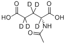 N-ACETYL-D-GLUTAMIC-2,3,3,4,4-D5 ACID Structure