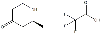 (S)-2-methylpiperidin-4-one hydrochloride, 1434126-93-8, 结构式