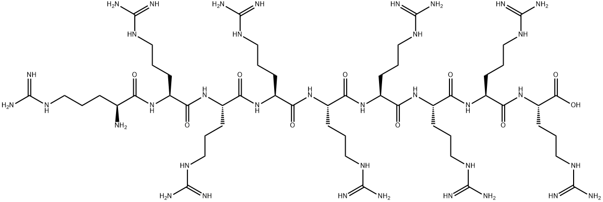 H-ARG-ARG-ARG-ARG-ARG-ARG-ARG-ARG-ARG-OH Structure