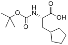 (S)-2-TERT-BUTOXYCARBONYLAMINO-3-CYCLOPENTYL-PROPIONIC ACID Struktur