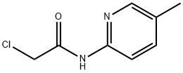 2-クロロ-N-(5-メチル-2-ピリジニル)アセトアミド 化学構造式