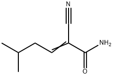 2-Hexenamide,  2-cyano-5-methyl- Structure