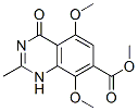 7-Quinazolinecarboxylic  acid,  1,4-dihydro-5,8-dimethoxy-2-methyl-4-oxo-,  methyl  ester  (9CI) Structure
