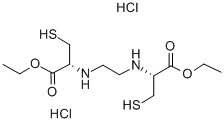 N,N'-エチレンビス(L-システインエチル) 化学構造式