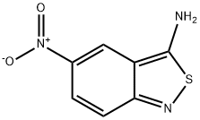 3-アミノ-5-ニトロ-2,1-ベンゾイソチアゾール 化学構造式