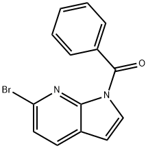1-苯甲酰基-6-溴-7-氮杂吲哚 结构式