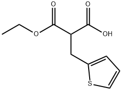 2-Carbethoxy-3-(2-thienyl)propanoic acid Struktur