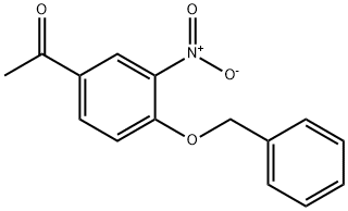 4'-ベンジルオキシ-3'-ニトロアセトフェノン 化学構造式