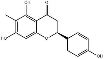 (2S)-4',5,7-Trihydroxy-6-methylflavanone Struktur