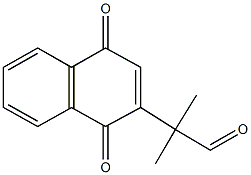 2-(1,4-二氧代-1,4-二氢萘-2-基)-2-甲基丙醛,14348-64-2,结构式